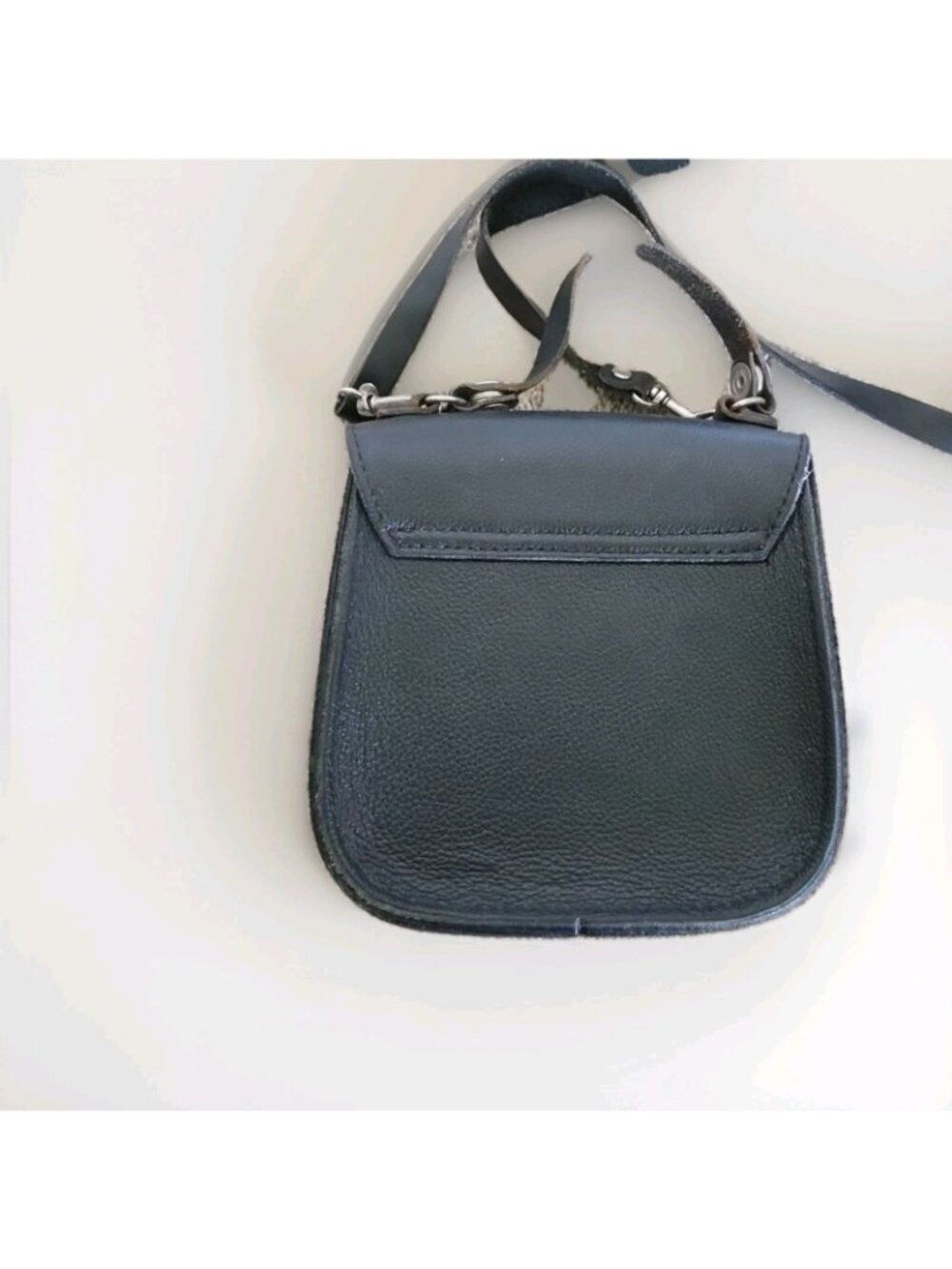 VTG Harley-Davidson Leather Embroidered Mini Crossbody Saddle Bag Purse Y2K - Picture 5 of 16